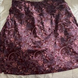 Floral Paisley Women's Skort Purple and Pink